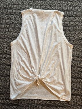 J Crew Women’s Back Tied Tank Top Size XL White